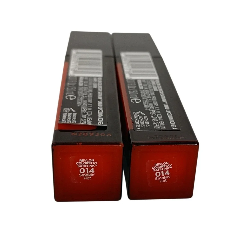 2 Pack‎ Revlon ColorStay Satin Ink Liquid Lipstick 014 Smokin' Hot New Sealed